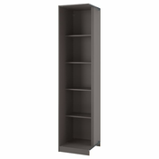 PAX Nadgrad.ugao.jedinica s 4 pol., tamnosiva, 53x58x236 cm