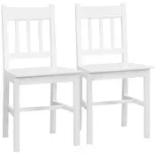 Homestar Set jedilnih stolov 2 kosa 41x465x855 cm bela