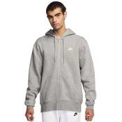 Nike Sportswear Jopa na zadrgo CLUB  svetlo siva