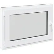 Vidaxl Okno za klet RISOR 90 x 50 cm PVC in steklo Antracit