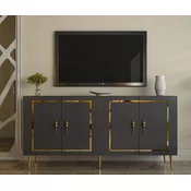 HANAH HOME Komoda Piero KB150 Anthracite Gold