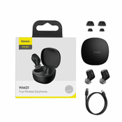 BASEUS Encok WM01 TWS brezžične slušalke, črna