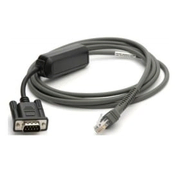 Zebra CBA-R10-S07ZBR zaporedni kabel Črna 2,13 m DB9 RJ-45
