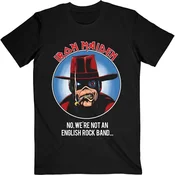 Iron Maiden Not An English Rock Band (Back Print) Black M Majica