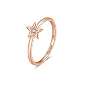 Rosato Očarljiv bronast prstan z zvezdo Allegra RZA028 (Obseg 54 mm)