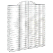 Gabionska košara s lukom 200x30x220/240 cm pocincano željezo