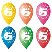 Balon, 26 cm, število: 6, 5 kosov