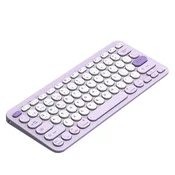 INF Dvodelna brezžična tipkovnica 78 tipk, škarjaste tipke, polnljiva Purple, (5000310569)