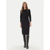 Calvin Klein Cocktail obleka LV044D062G Črna Slim Fit