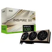 MSI Graficka karta GeForce RTX 5080 Inspire 3X OC, 16GB
