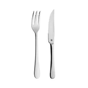 Steak fork and knife set, 12 pieces, stainless steel, Windsor - Grun