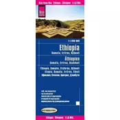 World Mapping Project Reise Know-How Landkarte Äthiopien, Somalia, Eritrea, Dschibuti (1:1.800.000). Ethopia, Somalia, Eritrea,