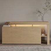 Hanah Home komoda Beliz, 170 cm, topli hrast / hrast Sapphire