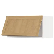 METOD Horizontalni zidni ormaric, bela/Forsbacka hrastovina, 80x40 cm