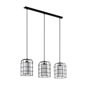 EGLO Viseca lampa BITTAMS 3xE27 89 cm crna/bela 43355