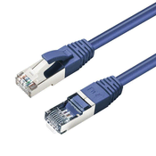 Omrežni kabel CAT6A S/FTP 7.5m moder LSZH