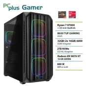 PCPLUS Gamer Ryzen 7 9700X 32GB 2TB SSD 9070XT gaming namizni računalnik