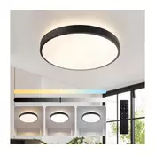 Brilagi - LED prigušiva svetiljka GLASS POOL DOUBLE LED/48W/230V 40 cm crna + daljinski upravljac