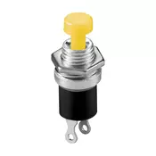 Taster mini 0.5A/250V žuti, fi=7mm