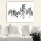 Wallity Dekorativna slika na platnu, 70x100cm, Šarena