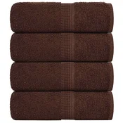 Rucnici za pranje FROGN 4 kom. Smedi 30x30 cm 360 g/m2