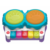 Glazbena igracka 2 u 1 Playgro + Learn - Klavir i bubnjevi