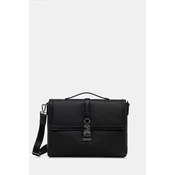 Usnjena torba Michael Kors črna barva, 33R6LHDA9L