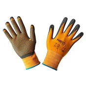 slomart NEO TOOLS Delovne rokavice, najlon, nitrilne točke, vel. 11