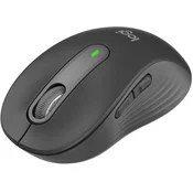 Logitech miška Signature M650, velikost L, Bluetooth, grafitna