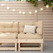 Kutna sofa od masivne borovine s jastucima
