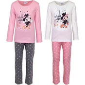 Bombažne pižame Minnie-Svetlo roza-116