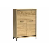 Komoda Stanton F103 Svijetlo drvo, Hrast, Sa ladicama i vratima, 120x92x41cm