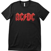 AC/DC Majica Distressed Logo Unisex Black L