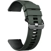 GS Univerzalni silikonski pašček 22 mm, zelen/siv