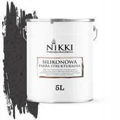 shumee Silikonska strukturna fasadna barva 5L črna F268 UV