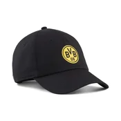 PUMA Borussia Dortmund ftblEssentials Cap, Accessories, Black/Faster Yellow, OSFA