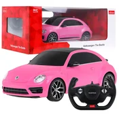 Licencirani avto na daljinsko upravljanje Volkswagen Beetle 1:14 RASTAR - roza
