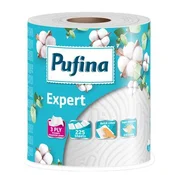 Papirnate brisače, 3-slojne, 225 listov, 1 rola, PUFINA Expert