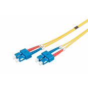 FO patch cord, duplex, SC to SC SM OS2 09/125 µ, 3 m