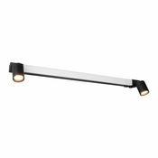 Mat črna LED stenska svetilka Enrico – Trio