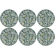 Casa Padrino luxury ceramic plates set of 6 green A� 32 cm - Made in Italy