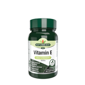 Natures Aid - Vitamin E 200 IU, 60 mehkih kapsul