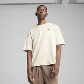 Mens Puma WARDROBE ESS Boxy T-Shirt, White, Size XL, Clothing