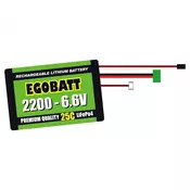 Pichler Modelna baterijska baterija (LiIon) LiFe baterija EGOBATT 2200 - 6\,6V (25C) Pichler life akumulatorski paket za modele 6.6 V 2000 mAh 25 C blok XH, (20438244)