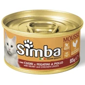 Simba Obrok za macke, Pileca srca i jetra, 85g