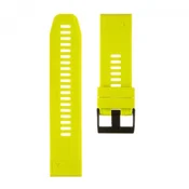 Silikonski pašček za uro 26 mm - Quick Fit - Fenix 5x/6x - limeta