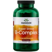 Swanson - Super Stress B-kompleks z vitaminom C, 240 kapsul