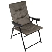 Saska Garden 1055725 zložna vrtna stolica s blazino siva