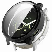 Ovitek z zaščito zaslona Techsuit Defense360 Pro za Garmin Venu 4 45mm - črn