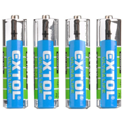 Extol Energy Baterija cinkov klorid, 4ks, 1,5V AA (R6)